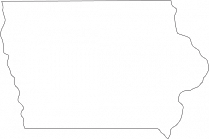 Iowa outline clipart free