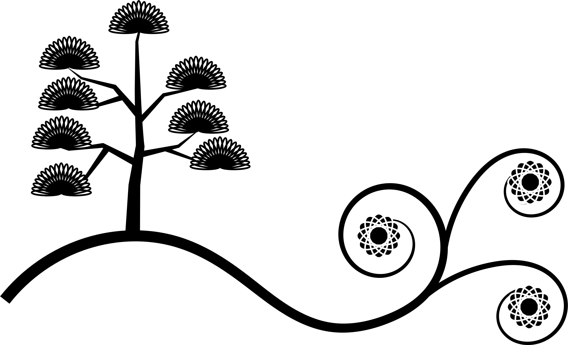 Clipart - Swoosh Swirl Flourish