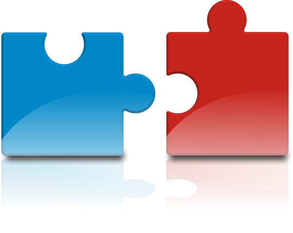 2 Puzzleteile - ClipArt Best