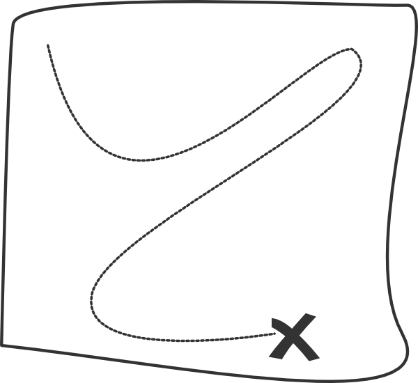 Free road map clipart black and white