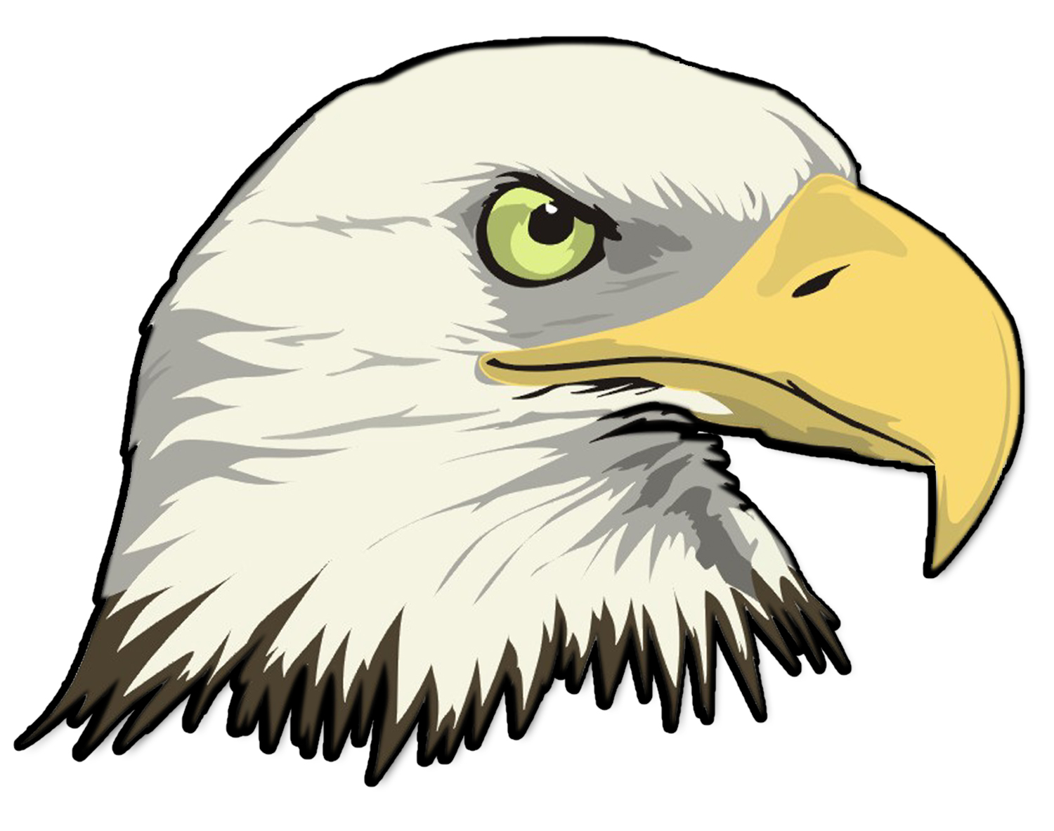 Best Photos of Bald Eagle Head Template - Cartoon Bald Eagle Head ...