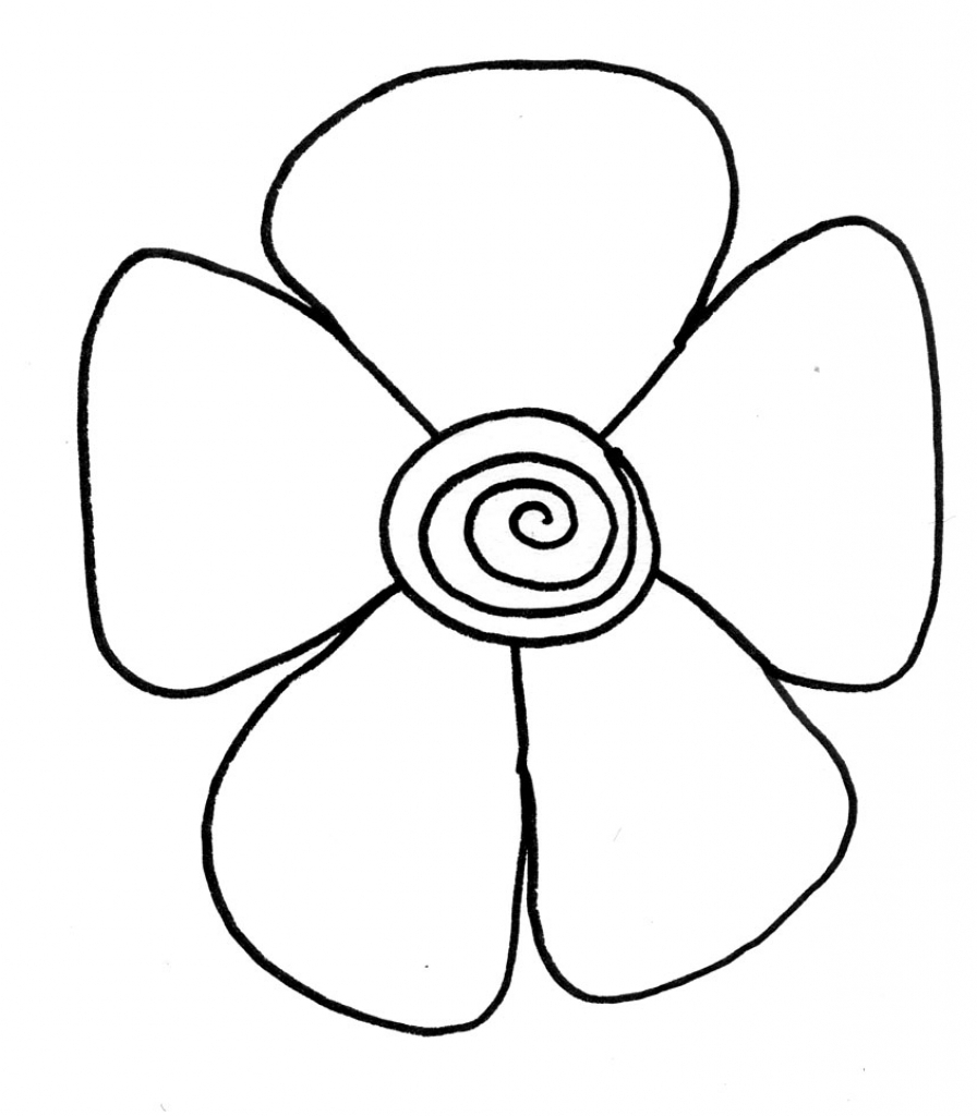 Easy Drawing Of Flower - Drawing Art Gallery