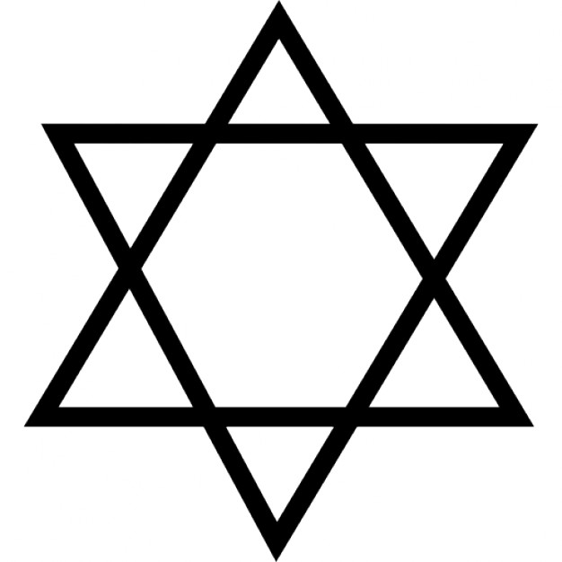 Star of david outline variant Icons | Free Download