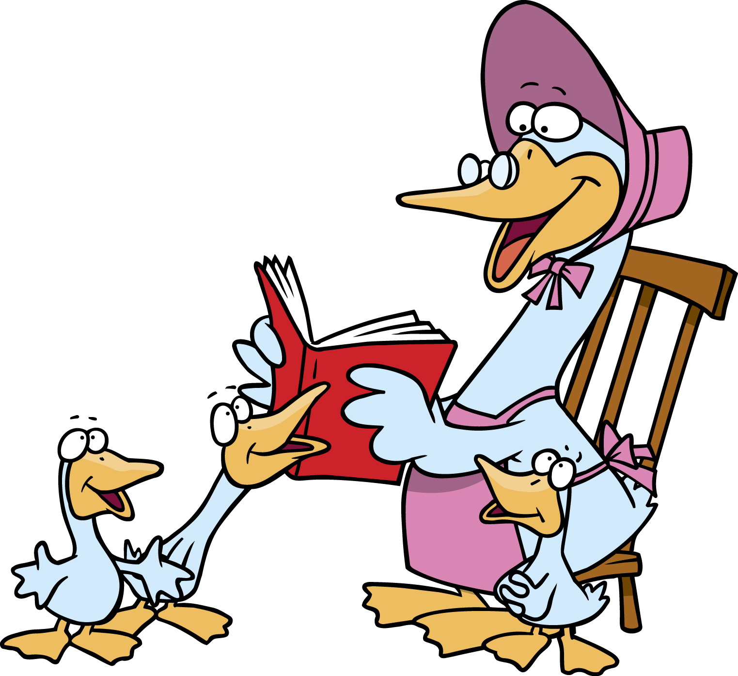 Mother goose story time clipart