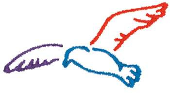 Animals Embroidery Design: Seagull Outline from Dakota Collectibles