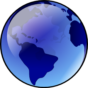 Blue Earth clip art - vector clip art online, royalty free ...