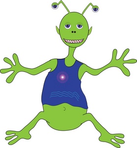 Alien Clipart Image - Cute Alien