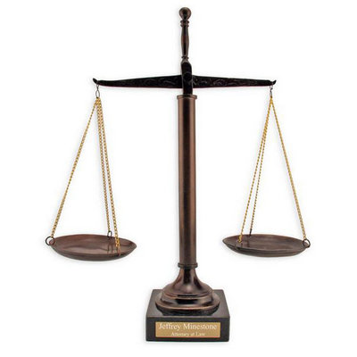 Personalized Lawyer Gifts | Scales of Justice Gifts