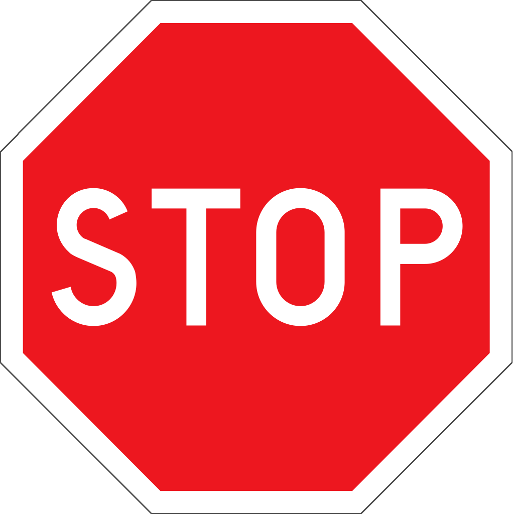 Large Stop Sign - ClipArt Best