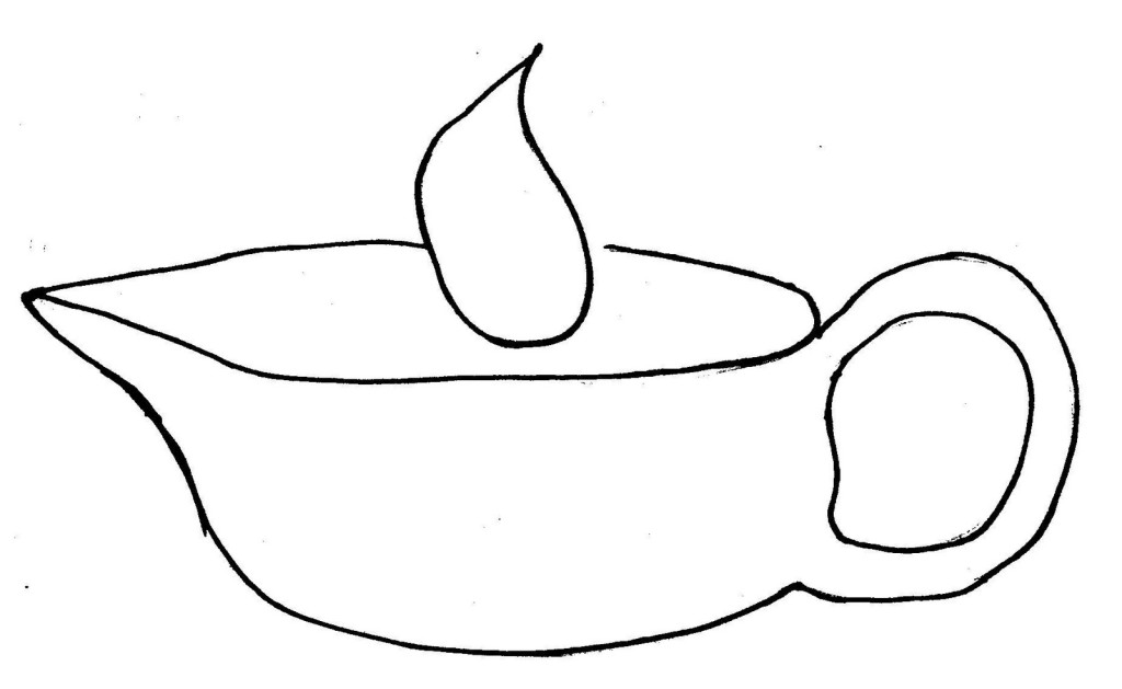 Colouring Pages Lamp | Hagio Graphic