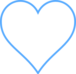 Blue Heart clip art - vector clip art online, royalty free ...