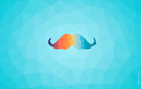 Rebel Moustache - Cristal Moustache / Wall Paper on Behance
