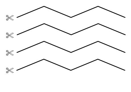 Cutting Zigzag Lines