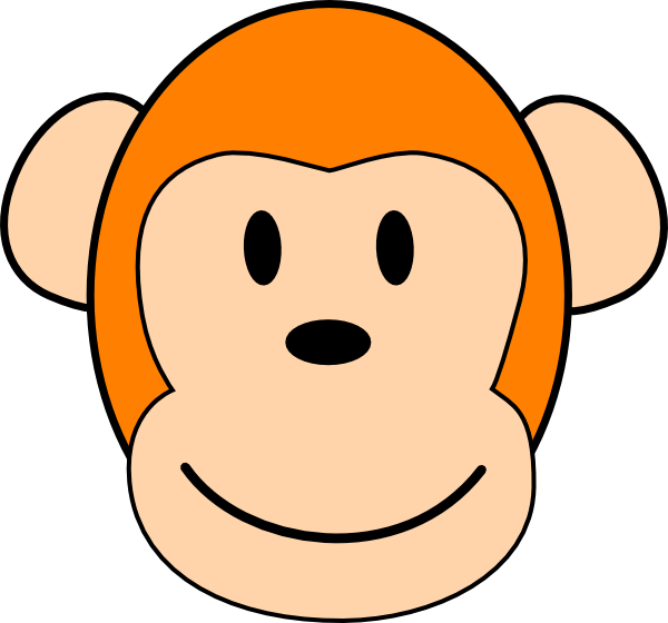 Monkey Face Clip Art Vector Online Royalty Free And Public ...