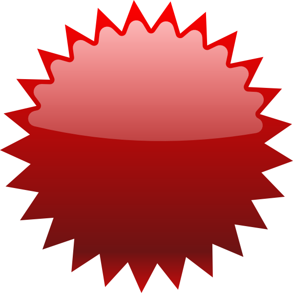 $45 Red Star Price Tag clip art - vector clip art online, royalty ...