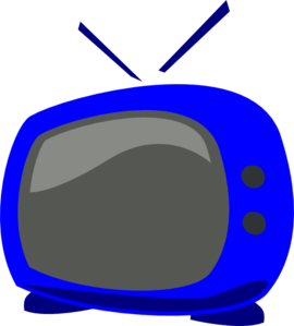 Blue Tv clip art - vector clip art online, royalty free & public ...
