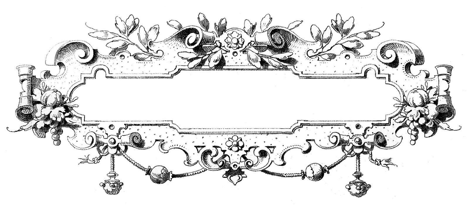 Vintage Clip Art - Gorgeous Ornate Frames - The Graphics Fairy