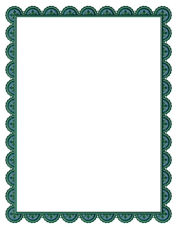 Blue Page Border - ClipArt Best