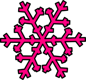 Pink Snowflake clip art - vector clip art online, royalty free ...