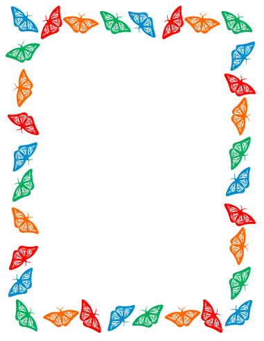 Free Clip Art: Butterfly border clipart