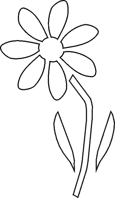 Free Daisy Flower Stencil