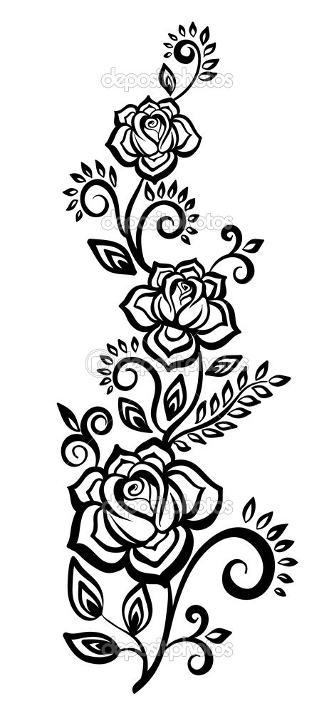 Black And White Flower Images Clip Art Joy Studio Design Gallery ...