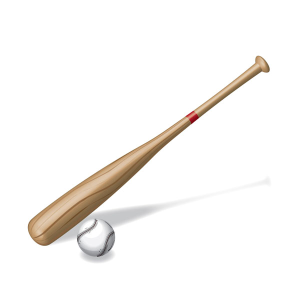 How to Create a Vector Baseball Bat and Ball