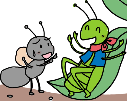 The Ants and the Grasshopper ?Hukumusume fairy tale collection?