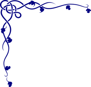 Navy Decorative Swirl clip art - vector clip art online, royalty ...