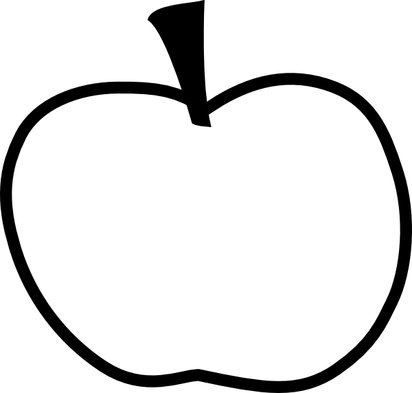 Apple Outline Clip Art
