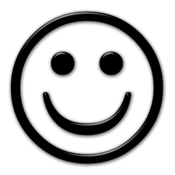 Rounded Glossy Black Icons Symbols Shapes