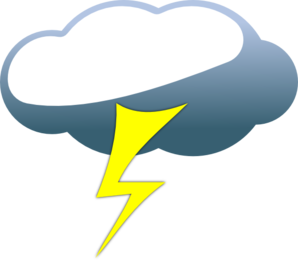 Lightning Cloud clip art - vector clip art online, royalty free ...