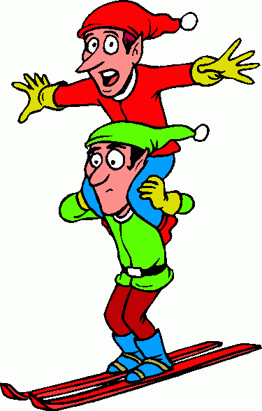 elves-skiing-clipart clipart - elves-skiing-clipart clip art