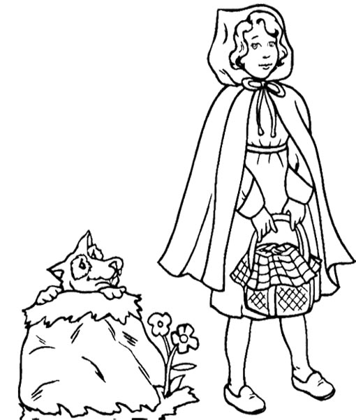 Little Red Riding Hood Coloring Pages : Little Red Riding Hood ...