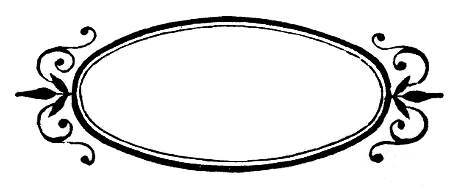 Images For > Vintage Oval Frame Clipart