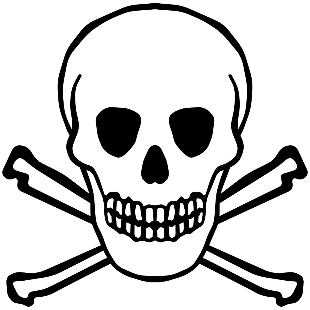 Poison Sign Black And White Clipart