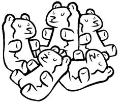 Coloring pages, Gummy bears and Coloring