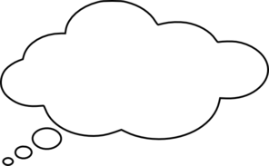 Thought bubble thought cloud clip art at vector clip art - Clipartix