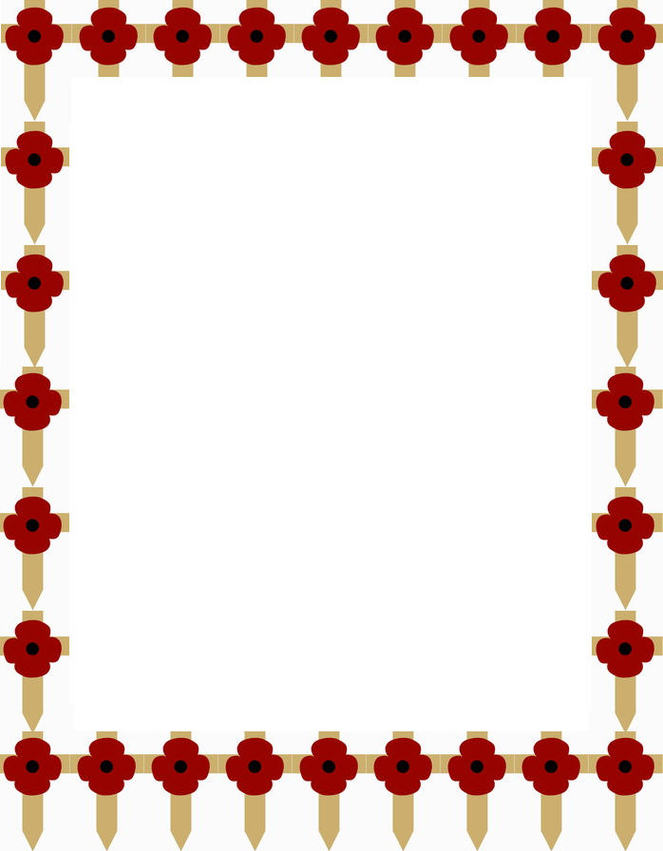 Poppy Frame Border Clipart - Free to use Clip Art Resource