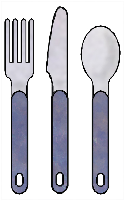 Knife fork spoon clip art