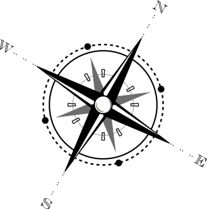 Free road map clipart black and white