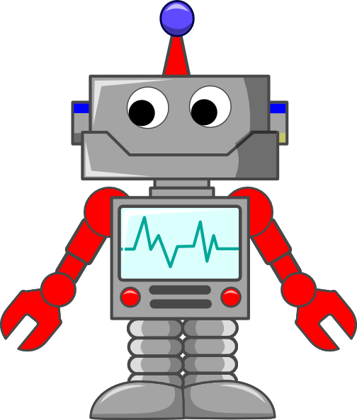 Cartoon robot clipart