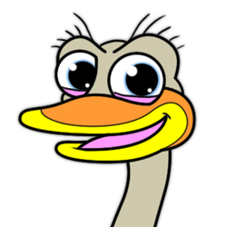 Cartoon Ostrich Step by Step Drawing Lesson