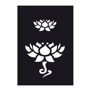 lotus flower stencil Gallery