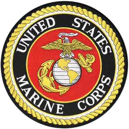 Large Circle United States Marine Corps Emblem Patch