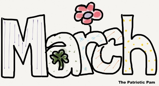 March Clip Art For Calendars - Free Clipart Images