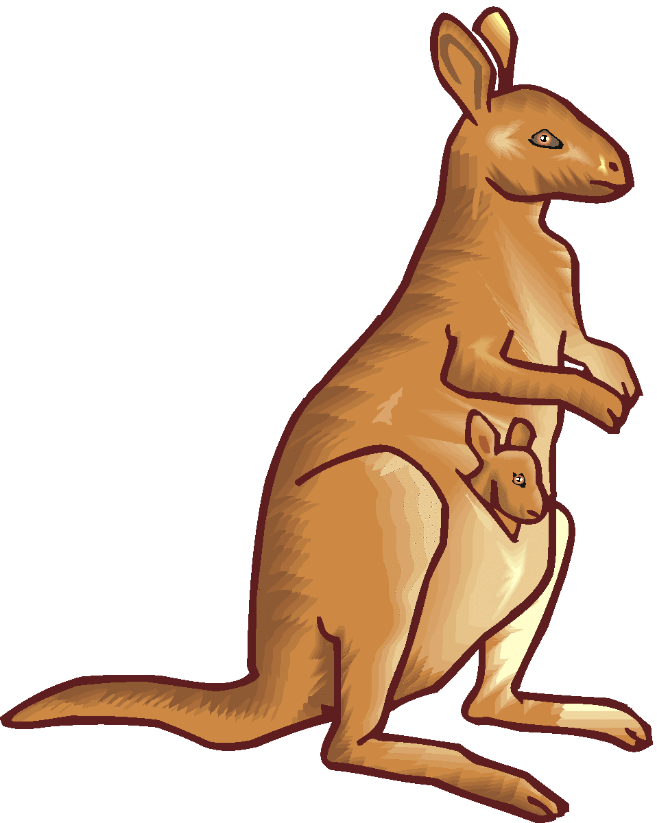 Kangaroo Clip Art Free - Free Clipart Images