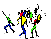 Middle school dance clipart