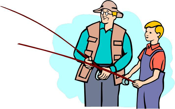 Family Fishing Clipart