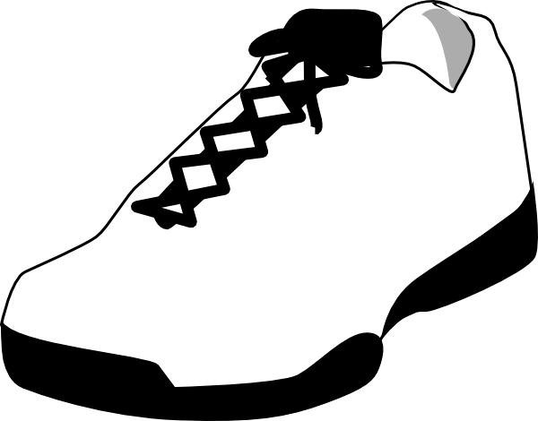 Outline of shoes clipart